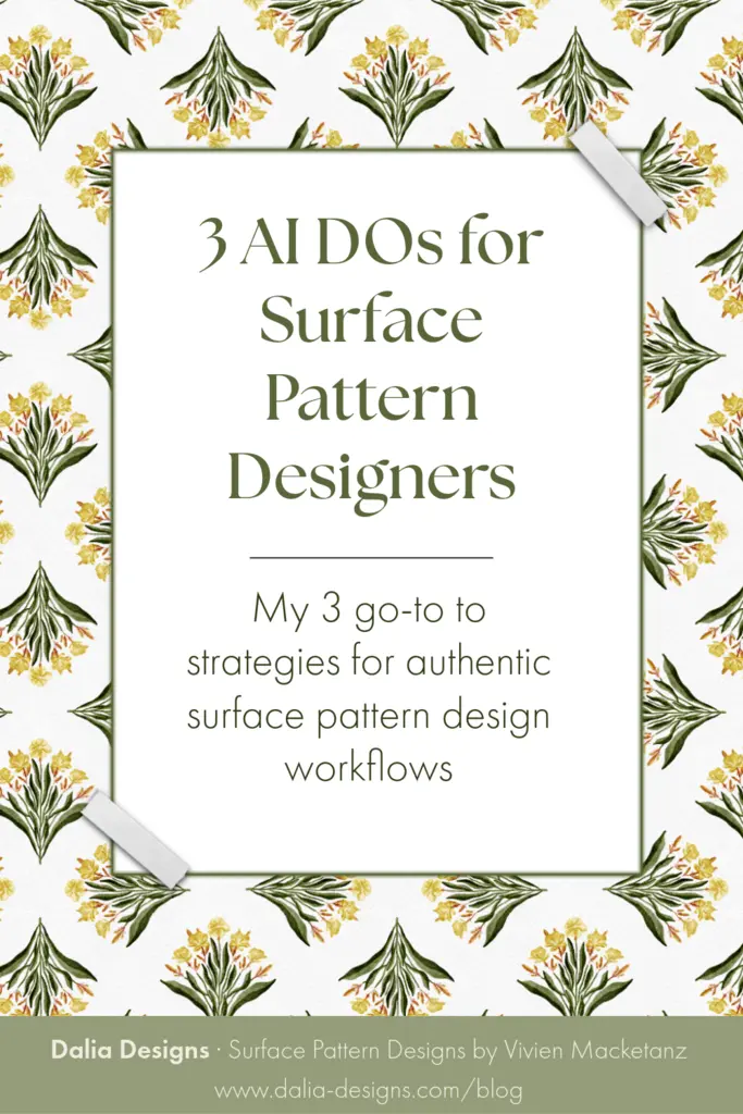 3 AI DOs for Surface Pattern Designer Workflows