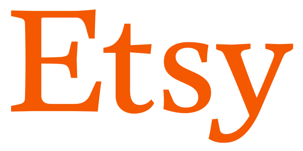 Logo of Etsy, an online marketplace for handmade and vintage items.