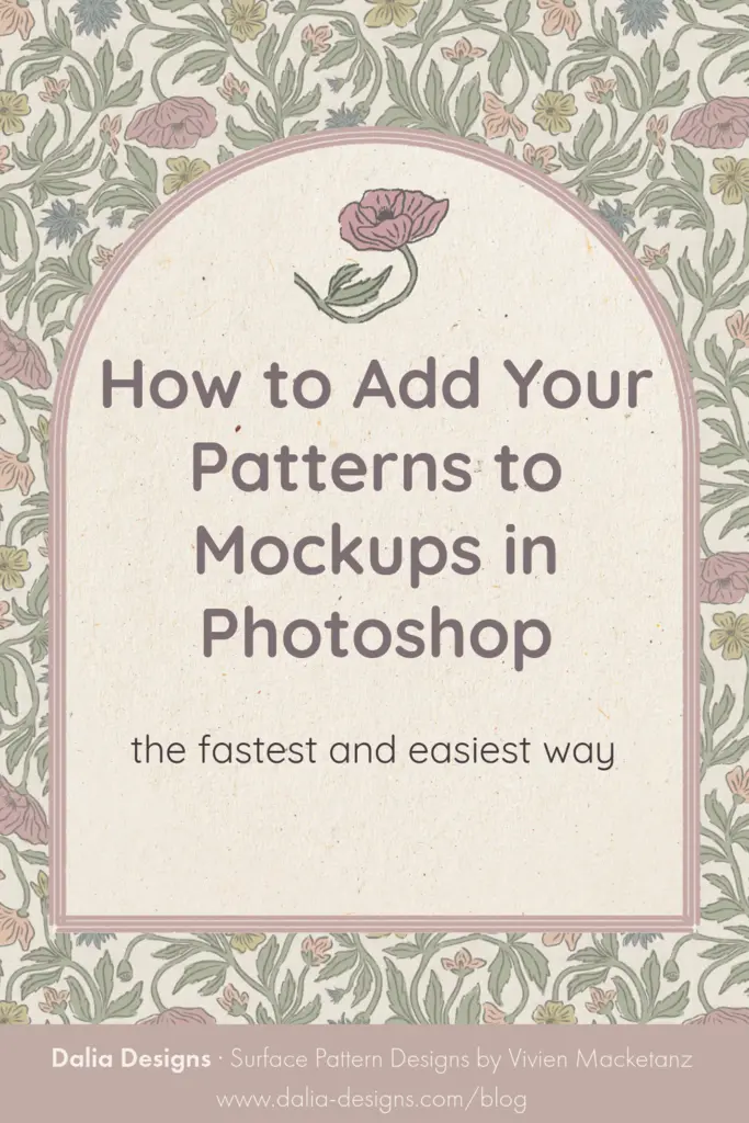 How to Add Your Patterns to Mockups in Photoshop — the fastest and easiest way